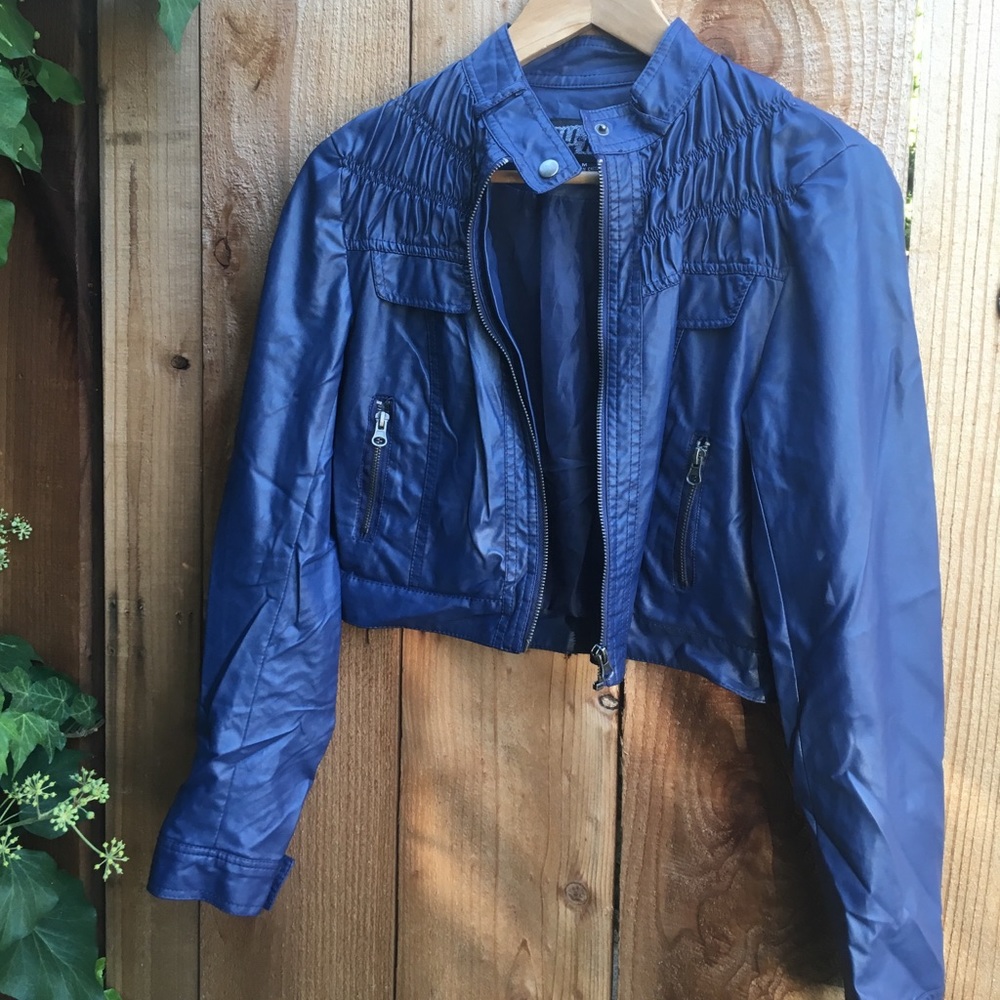 Faux leather jacket
